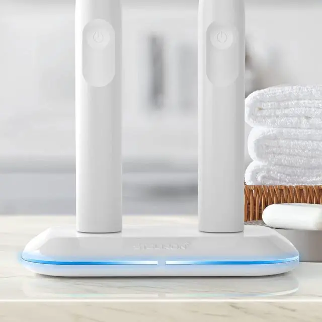Alt view image 5 of 7 - 2-in-1 Dual Toothbrush Charger Compatible with Oral B Electric Toothbrushes, Replacement for 3757 - Works with Braun OralB Pro Advantage Smart Genius Vitality iO and Kids Models