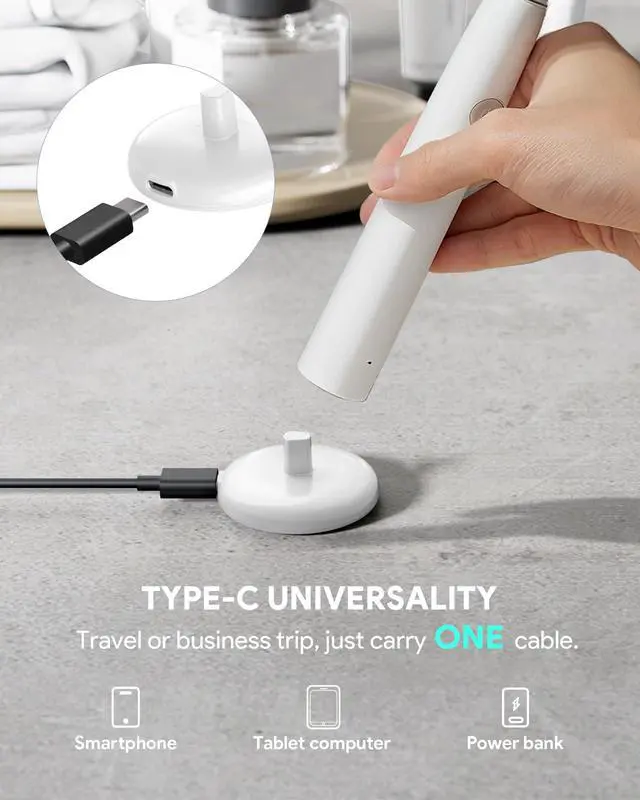 Alt view image 7 of 7 - Induction Type C Charger Compatible with Oral-B Braun Electric Toothbrushes