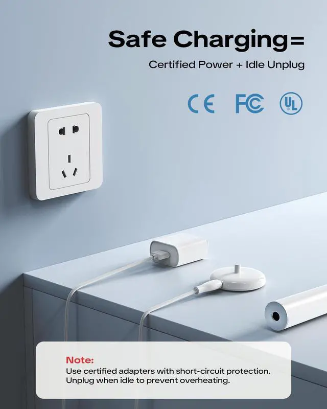 Alt view image 2 of 7 - Mini Travel Electric Toothbrush Charger for Philips Sonicare HX Series