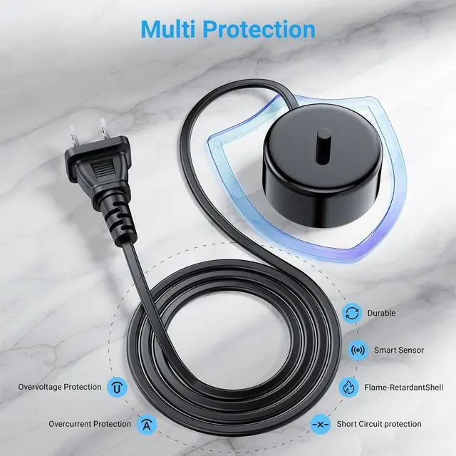 Alt view image 3 of 7 - Charger Base Compatible with Philips Sonicare Electric Toothbrush HX6100