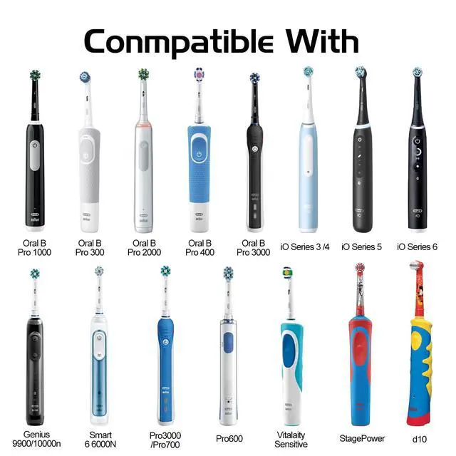 Alt view image 2 of 6 - Charger for Oral B Electric Toothbrush IO Series 4 3 5 6, Replacement 3757 Power Cord Cable, Waterproof Inductive Base