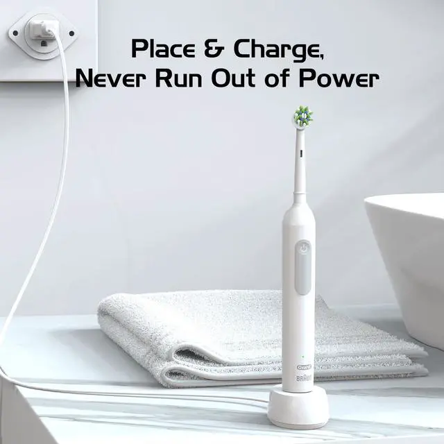 Alt view image 6 of 6 - Charger for Oral B Electric Toothbrush IO Series 4 3 5 6, Replacement 3757 Power Cord Cable, Waterproof Inductive Base