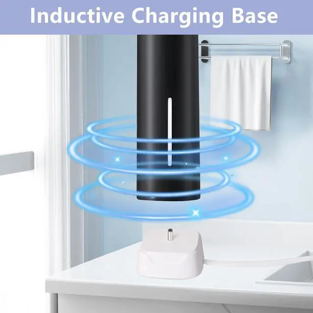 Alt view image 3 of 6 - Charger Base for Bitvae/Fairywill / 7AM2M AM105/AM110 Electric Toothbrush (Not for 7AM2M AM100 AM101 AM103), Replacement Charger for Electric Toothbrushes Charged with USB Data Cables(White)