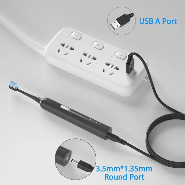Alt view image 2 of 5 - Charger Cable for Fairywill Sonic Electric Toothbrush FW917 SG508 FW508 FW507 FWP11 FWD1 FWD3 FWD7 FWD8 FWE11 FWT9 P11,Dnsly,Vekkia,Gloridea,Mornwell,Power Supply Electric Toothbrush Charging Cord
