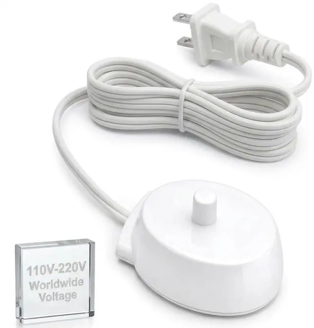 Main image of Replacement Charger for Braun Oral B Electric Toothbrush Charger Power Cord Supply Inductive Charging Base Model 3757 3756 Portable 110-220V Travel Charger