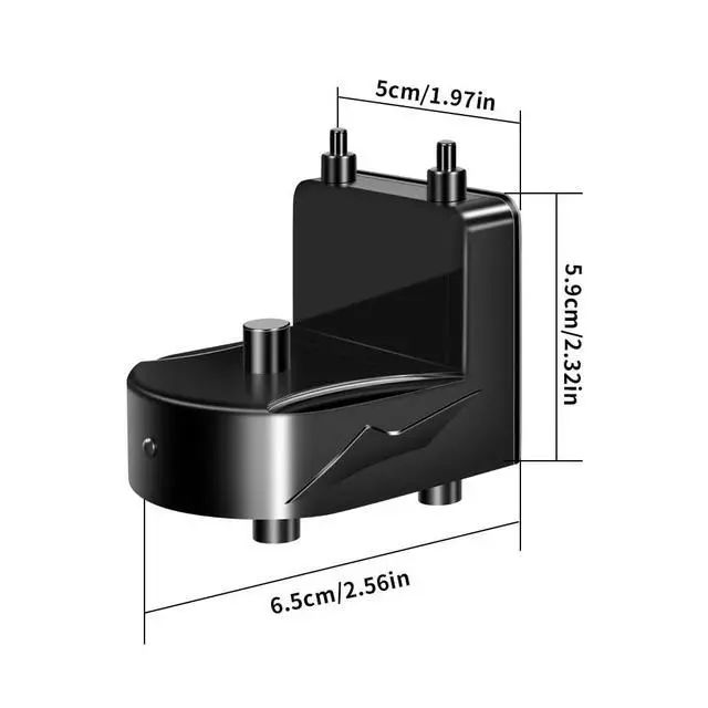 Alt view image 6 of 6 - Electric Toothbrush Charger for AquaSonic Electric Toothbrush, Wireless Wall Charger for AquaSonic Black Series/AquaSonic Vibe Series Toothbrush, Save Space/Waterproof/Portable (Black)