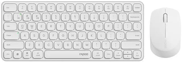 Main image of 9010M Multi-Device Keyboard and Mouse Combo, 2.4GHz/Bluetooth 5.0/4.0 Wireless Keyboard & Mouse Set for Windows/Mac/Linux/Chrome, Support 4 Devices, Low-Profile Silent Click, Battery Powered