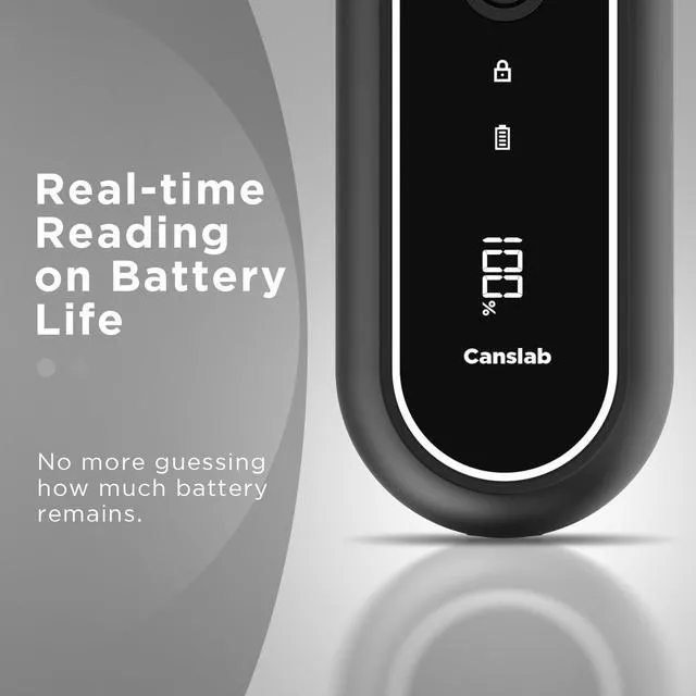 Alt view image 4 of 7 - Turbo Rechargeable Electric Can Opener, LED Battery Life Display | Smart Auto Stop Can Opener for Seniors, Safe Touchable Smooth Edge, One Touch Hands-free Operation, Wall-mountable, Black