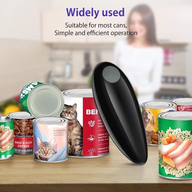 Alt view image 2 of 7 - Electric Can Opener, Handheld One-touch Automatic Can opener, Smooth Edge Kitchen Gadget Can Openers Electric for Seniors with Arthritis