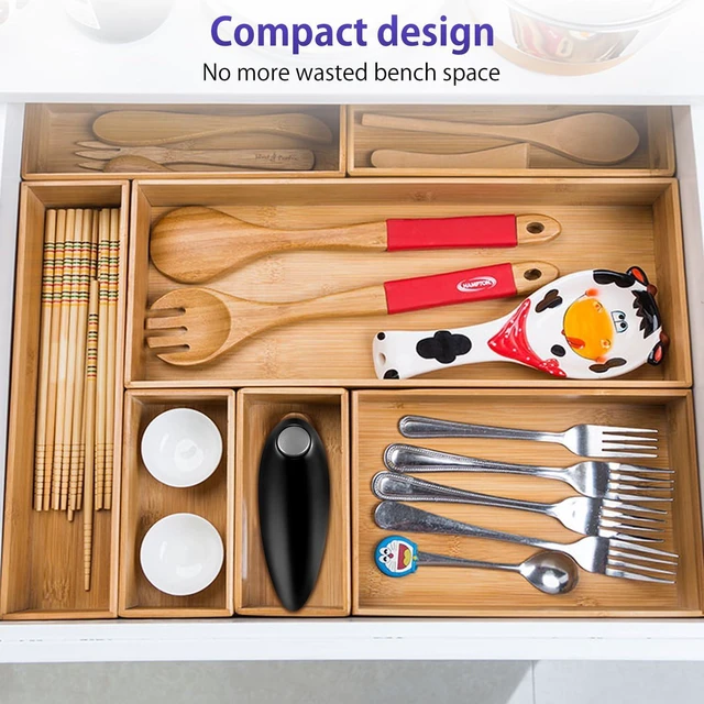 Alt view image 7 of 7 - Electric Can Opener, Handheld One-touch Automatic Can opener, Smooth Edge Kitchen Gadget Can Openers Electric for Seniors with Arthritis