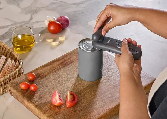 Alt view image 7 of 7 - MagiCan Manual Can Opener with Lid Release - Heavy Duty Can Opener - Easy to Use Hand Held - Effortlessly Open Cans - Compact Design - Black