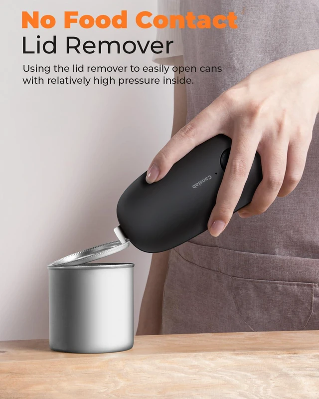 Alt view image 4 of 7 - Ultrablade (Basic VersionUSB Rechargeable Electric Can Opener | Smooth Edge Can Opener for Seniors with Arthritis, USB Battery, for All Size Cans, Handsfree, Kitchen Wall Mountable, Black