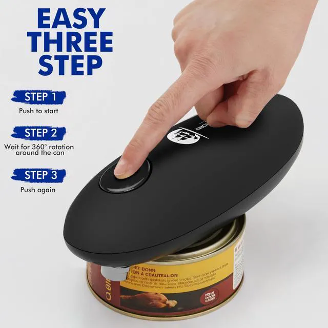 Alt view image 2 of 5 - Automatic Electric Can Opener - Hands-Free Operation, Smooth Edge Cutting, Battery Powered for Effortless Opening
