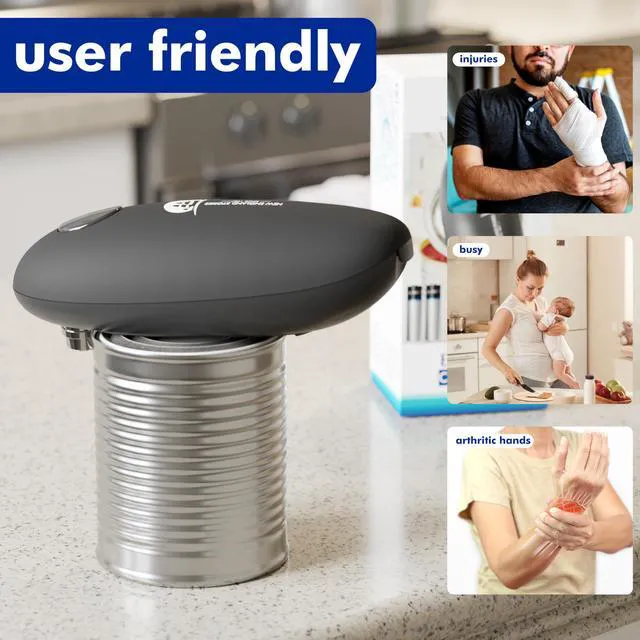 Alt view image 4 of 5 - Automatic Electric Can Opener - Hands-Free Operation, Smooth Edge Cutting, Battery Powered for Effortless Opening