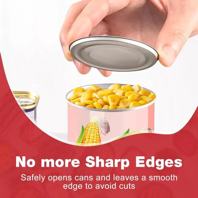 Alt view image 3 of 7 - Electric Can Opener, Food Safe Automatic Can Opener with Smooth Edge, Open Your Cans with A Simple Press of Button, Can Opener Electric Kitchen Gifts for Seniors and Arthritis