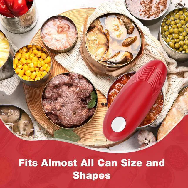 Alt view image 2 of 7 - Electric Can Opener, Food Safe Automatic Can Opener with Smooth Edge, Open Your Cans with A Simple Press of Button, Can Opener Electric Kitchen Gifts for Seniors and Arthritis