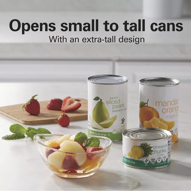 Alt view image 4 of 7 - Classic Chrome Electric Can Opener with Automatic Shutoff | Patented SureCut Technology Easily Aligns Can | Knife Sharpener | Cord Storage | Extra Tall | Red | 76388J