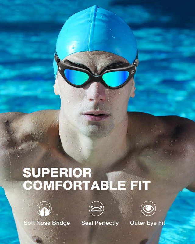 Alt view image 4 of 5 - G1 Air Swim Goggles Adult, Polarized for Pool, Outdoor, Open Water | Pro UV Protection, Wide Vision, Reduce Water Glare