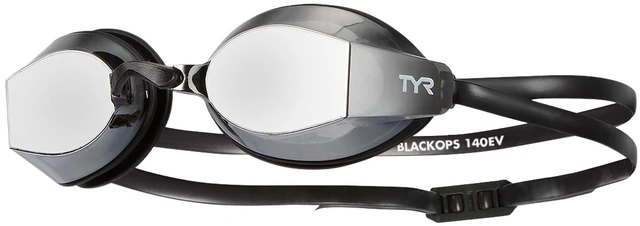 Main image of Blackops 140 EV Racing Goggles Mirrored Swim Goggles for Men & Women, Anti-Fog, UV Protection, Low Profile Competitive Swimming (Black/Smoke)