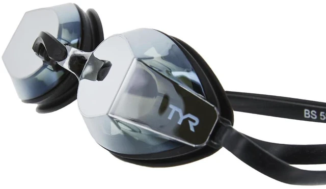 Alt view image 4 of 5 - Blackops 140 EV Racing Goggles Mirrored Swim Goggles for Men & Women, Anti-Fog, UV Protection, Low Profile Competitive Swimming (Black/Smoke)