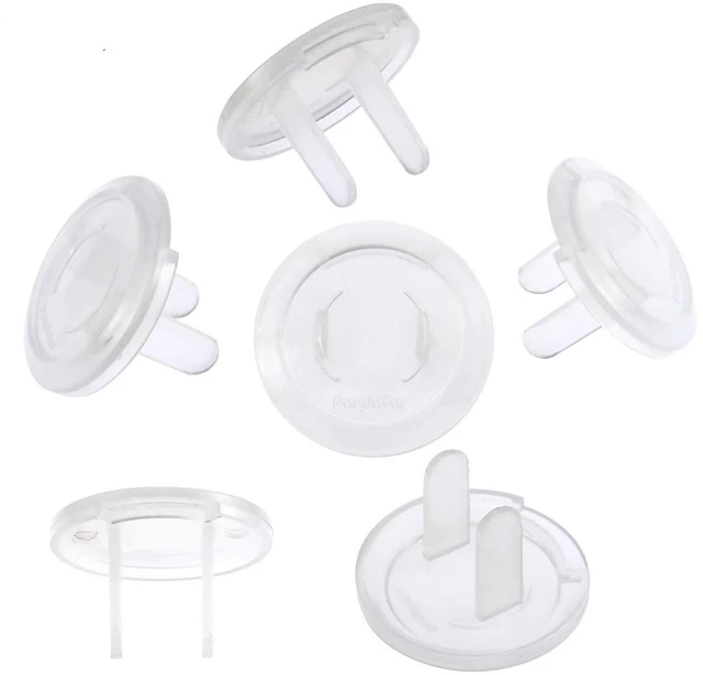 Main image of 52 Pack Outlet Plug Covers, Clear Child Safety Protectors | Electrical Outlet Safety Caps, BPA Free Plastic, Adult Easy Release Design, Tool-Free Removal, Hidden Concave Edge