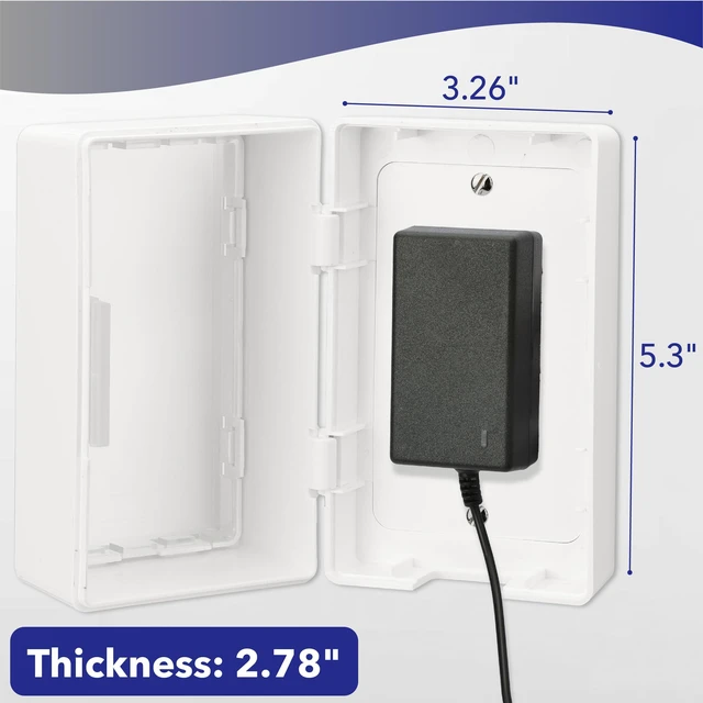 Alt view image 3 of 7 - Baby Safety Outlet Cover Box, Locking Baby Proof Outlet Covers | Locking Plug Covers for Electrical Outlets