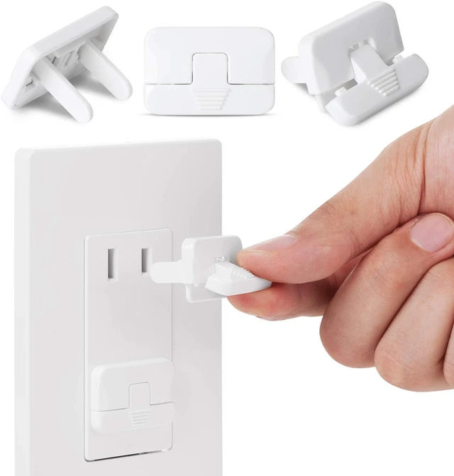 Main image of Outlet Covers Baby Proofing - 15 Pack, 2 Prongs, Child Proof Plug Covers for Childproofing