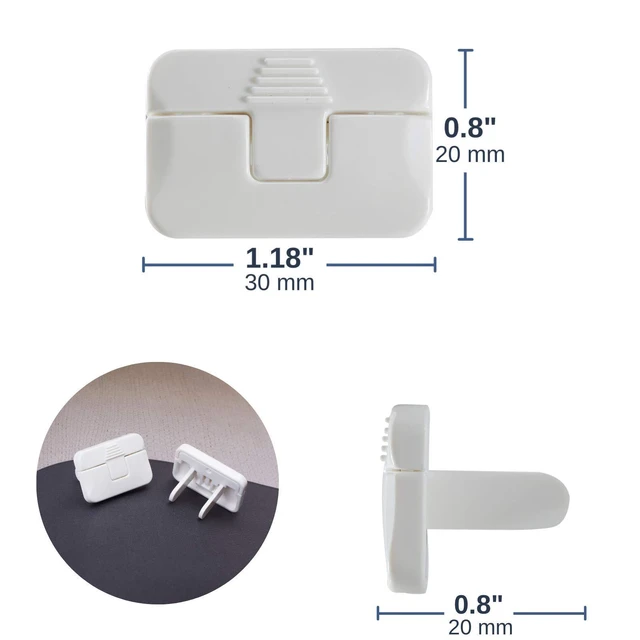 Alt view image 3 of 7 - Outlet Covers Baby Proofing - 15 Pack, 2 Prongs, Child Proof Plug Covers for Childproofing
