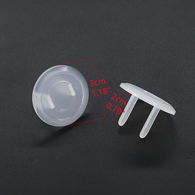 Alt view image 2 of 7 - Outlet Plug Covers, 30 Pcs, Transparent | US Electrical Outlet Safety Covers, Anti Electric Shock Protection, Plugs Protector Cover
