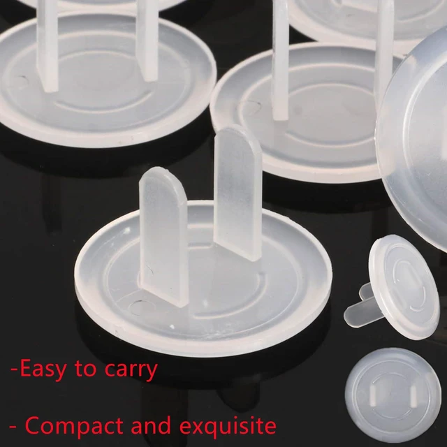 Alt view image 3 of 7 - Outlet Plug Covers, 30 Pcs, Transparent | US Electrical Outlet Safety Covers, Anti Electric Shock Protection, Plugs Protector Cover