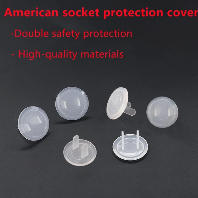 Alt view image 4 of 7 - Outlet Plug Covers, 30 Pcs, Transparent | US Electrical Outlet Safety Covers, Anti Electric Shock Protection, Plugs Protector Cover