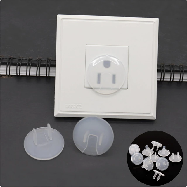 Alt view image 6 of 7 - Outlet Plug Covers, 30 Pcs, Transparent | US Electrical Outlet Safety Covers, Anti Electric Shock Protection, Plugs Protector Cover