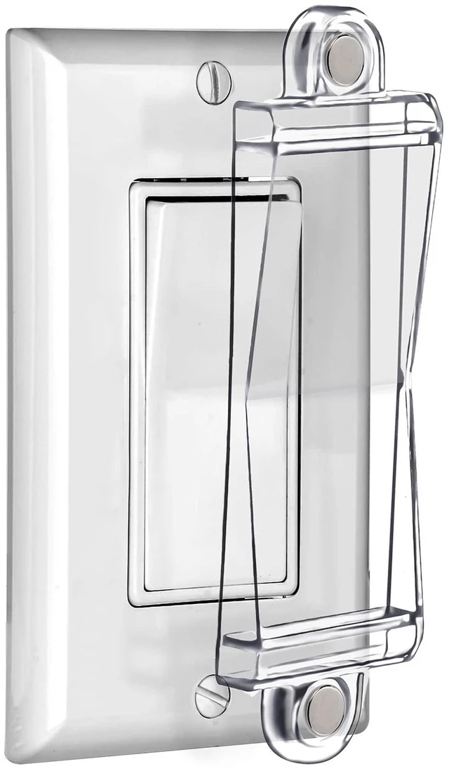 Main image of Light Switch Guard Cover Light Switch Outlet Covers for Flat Modern Wall Switches-Child Safety Protection(Clear,1 Piece)
