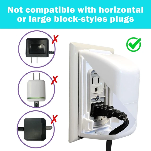 Alt view image 3 of 7 - Baby Plug and Outlet Covers for Wall Sockets - 2 Pack - Model CK030