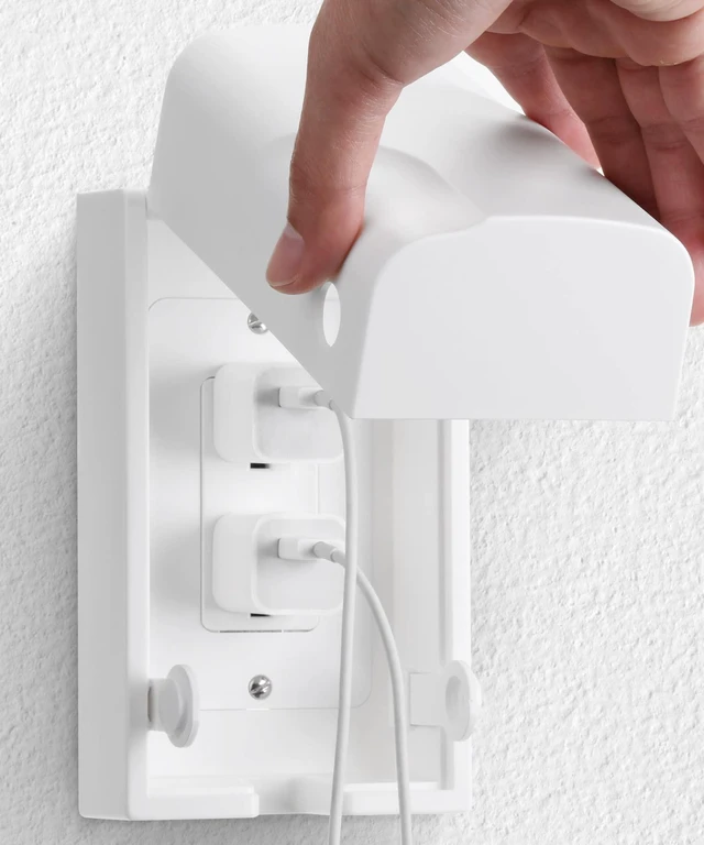 Main image of Baby Safety Outlet Cover Box - Plug Covers for Electrical Outlets, Child Proof Outlet Cover, Socket Covers for Outlets