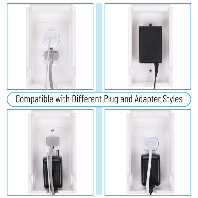 Alt view image 5 of 7 - Baby Safety Outlet Cover Box - Plug Covers for Electrical Outlets, Child Proof Outlet Cover, Socket Covers for Outlets