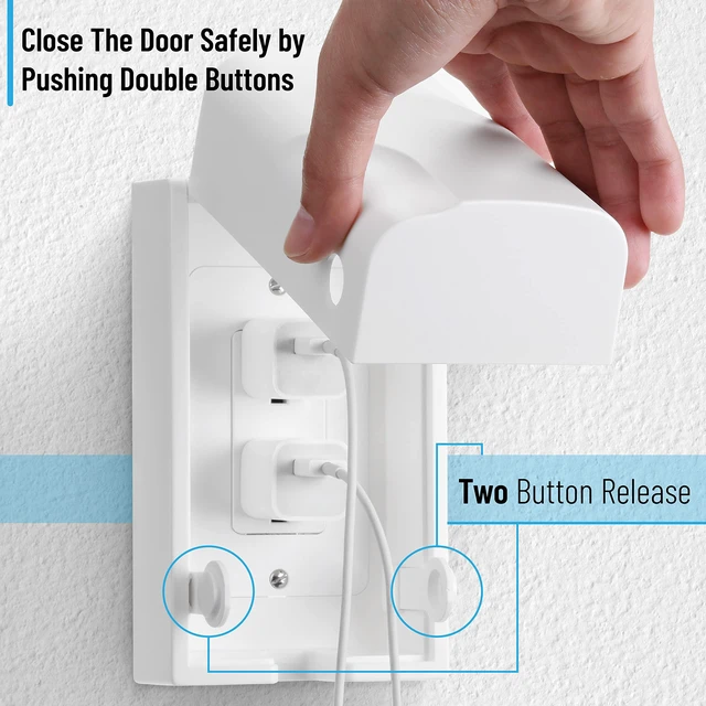 Alt view image 7 of 7 - Baby Safety Outlet Cover Box - Plug Covers for Electrical Outlets, Child Proof Outlet Cover, Socket Covers for Outlets
