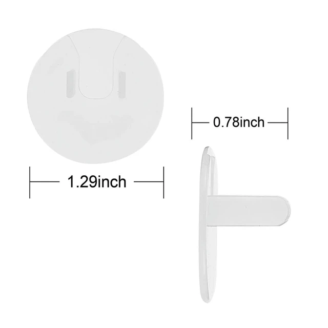 Alt view image 5 of 7 - 50 Pack Outlet Covers Baby Proofing Clear Outlet Covers Safety Plug Covers | Safe & Secure Electric Plug Protectors Sturdy Childproof Socket Covers for Home & Office Keep Electrical Outlets Covered