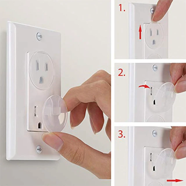 Alt view image 4 of 7 - 50 Pack Outlet Covers Baby Proofing Clear Outlet Covers Safety Plug Covers | Safe & Secure Electric Plug Protectors Sturdy Childproof Socket Covers for Home & Office Keep Electrical Outlets Covered