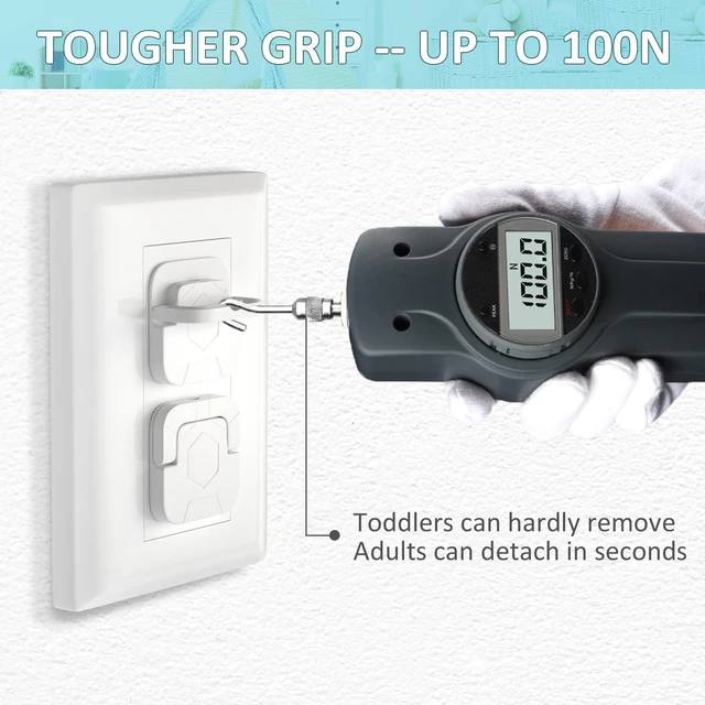 Alt view image 6 of 7 - Baby-Proof Outlet Covers - Child Safety Electric Plug Protectors to Prevent Power Shock (32 Pack)