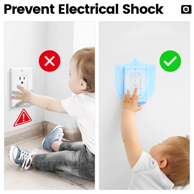 Alt view image 3 of 7 - Clear Outlet Covers for Baby Proofing, 30pcs | Invisible Design, Plug Protector Covers, Electrical Outlet Child Safety Covers, Durable, For Home School and Daycares