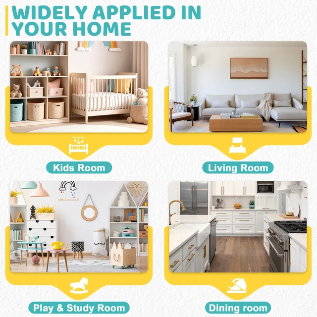 Alt view image 7 of 7 - 70 Pack Outlet Covers Baby Proofing, Plug Covers Safety Set | Protect from Power Shock; Easy Pull-ring Removal Style 30 Pcs & Transparent Plugs 40 Pcs; No-tool Setup