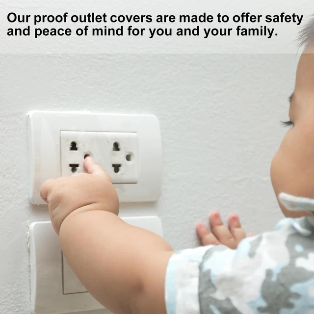 Alt view image 4 of 6 - 24 Pack Outlet Covers Proofing, Plug Covers Easy Installation Electric Plug Protectors Safety Socket Cover Plugs Protector Black