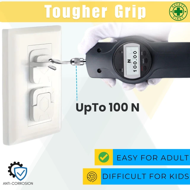 Alt view image 5 of 7 - 60 Pack Outlet Covers Baby Proofing with Pull Handle- Plug Covers Baby Proofing- White Baby Proof Outlet Covers 3 Prong Child Proof Outlet Cover- Shock Prevent Plug Protectors Baby Proof Plug Covers