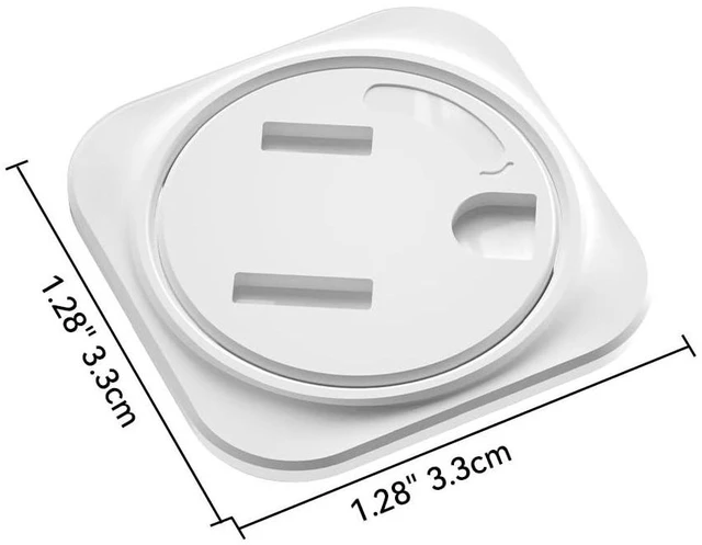 Alt view image 7 of 7 - 20 Pcs Electrical Safety Plug Socket Covers US, Child Baby Safety Plug Socket Covers for Sockets, Protection Against Electric Shock for Children (White)