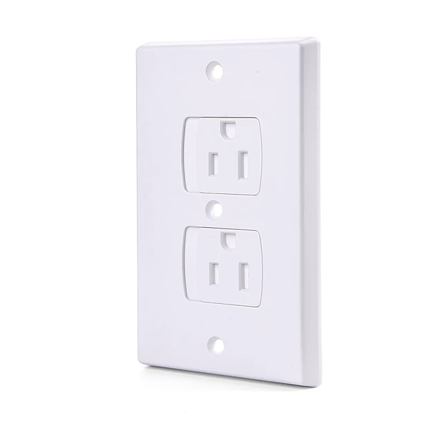 Alt view image 4 of 7 - 12 Pack Baby Safety Electric Outlet Covers | Baby Safety Self Closing Wall Socket Plugs Plate Alternate for Child Proofing