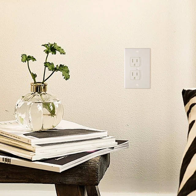 Alt view image 6 of 7 - 12 Pack Baby Safety Electric Outlet Covers | Baby Safety Self Closing Wall Socket Plugs Plate Alternate for Child Proofing