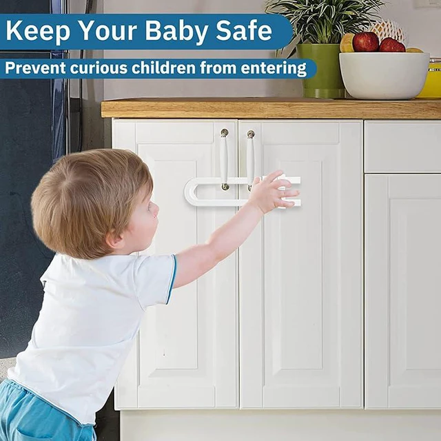 Alt view image 4 of 7 - 86Pack Baby Proofing Kit: Baby Locks(Strip-Shape 8Pack,U-Shape 4Pack), Baby Corner(Ball-type 20Pack,T-type 10Pack, L-type 10Pack),Socket cover 30Pack, Cartoon door stop 4Pack