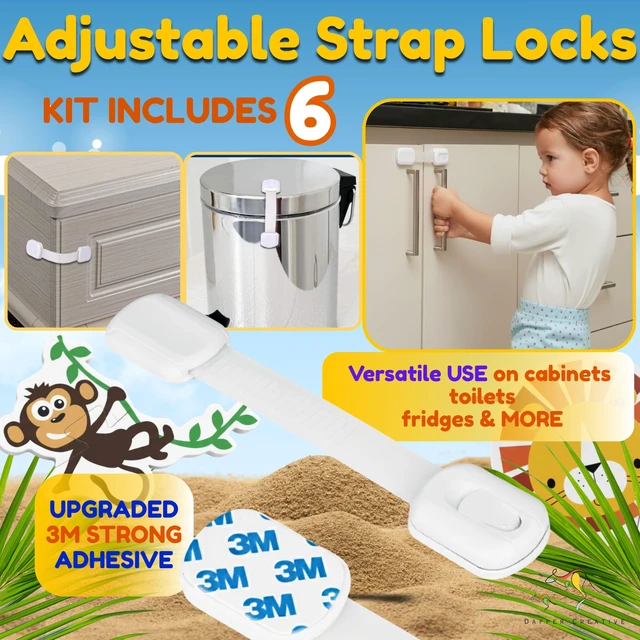 Alt view image 4 of 7 - Baby Proofing Kit, All in One, Child Safety Kit, 67 Piece Pack | Magnetic Cabinet Locks, Power Point Outlet Covers, Corner Bumpers Protectors, Strap Locks, Finger Pinch Guards, Bath Toys