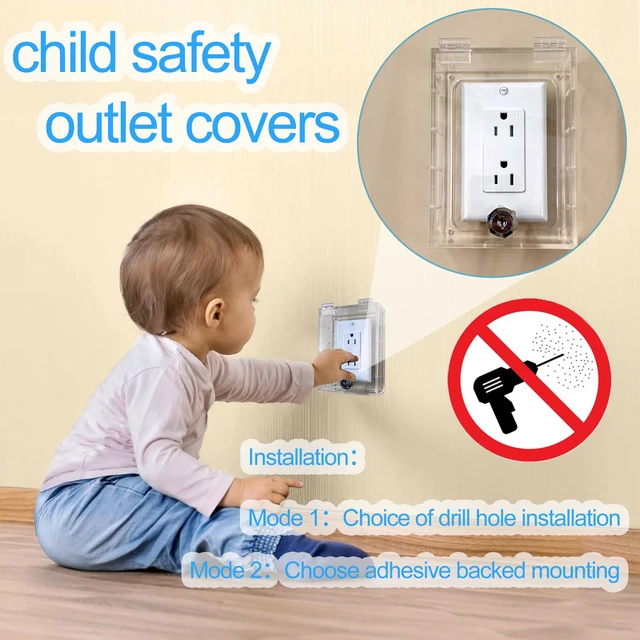 Alt view image 5 of 7 - Smart Home Switch Cover,Baby Proof Light Outlet Covers,Child Safety Switch Plate Guard,Wall Plug Box,Kids Electrical Protector Box Fits All Outlet 4.95" H X 3.35" W X 1.77" D or Smaller